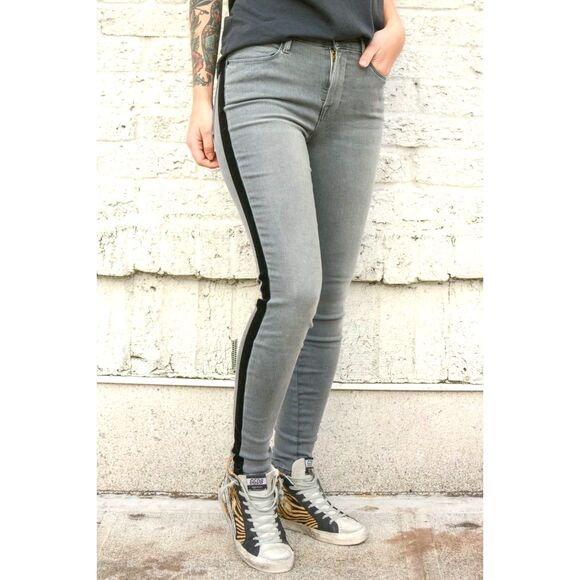 EC Frame Denim Le High Skinny Velvet Tux Jeans size 24 - Picture 2 of 9